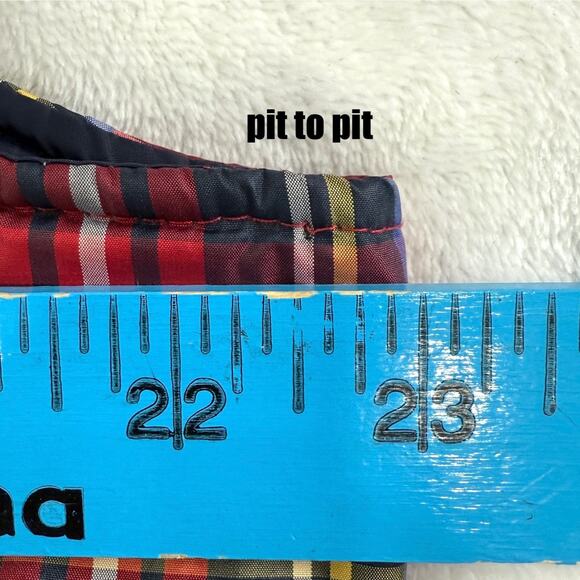 Lands' End Vest Women's L (14/16) Tartan Check Pattern Outdoor Fall Down Blend - Picture 7 of 8